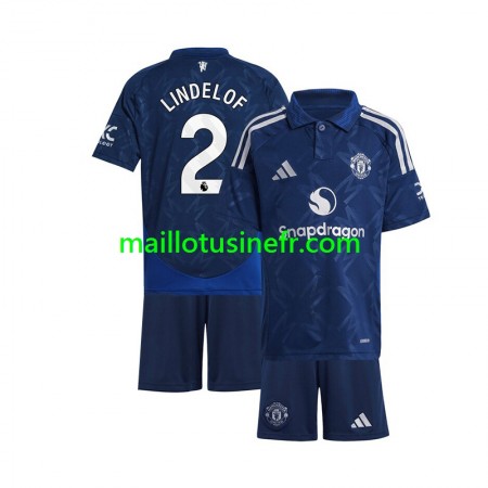 Maillot de Foot Manchester United Victor Lindelof 2 Extérieur 2024-25 - Enfant Maillot de Foot Manchester United Victor Lindelof 2 Extérieur 2024-25 - Enfant